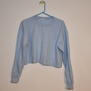 Blue brandy Melville cropped sweater